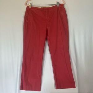 Eddie Bauer Red Ankle Cropped Pants